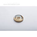 Wooden buttons for women's clothing